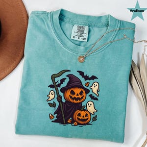 Pumpkin Witch Horror Character Shirt, Pumpkin Witch Halloween Tee, Halloween Horror Shirt, Spooky Season Pumpkin Shirt, Spooky Season Shirt