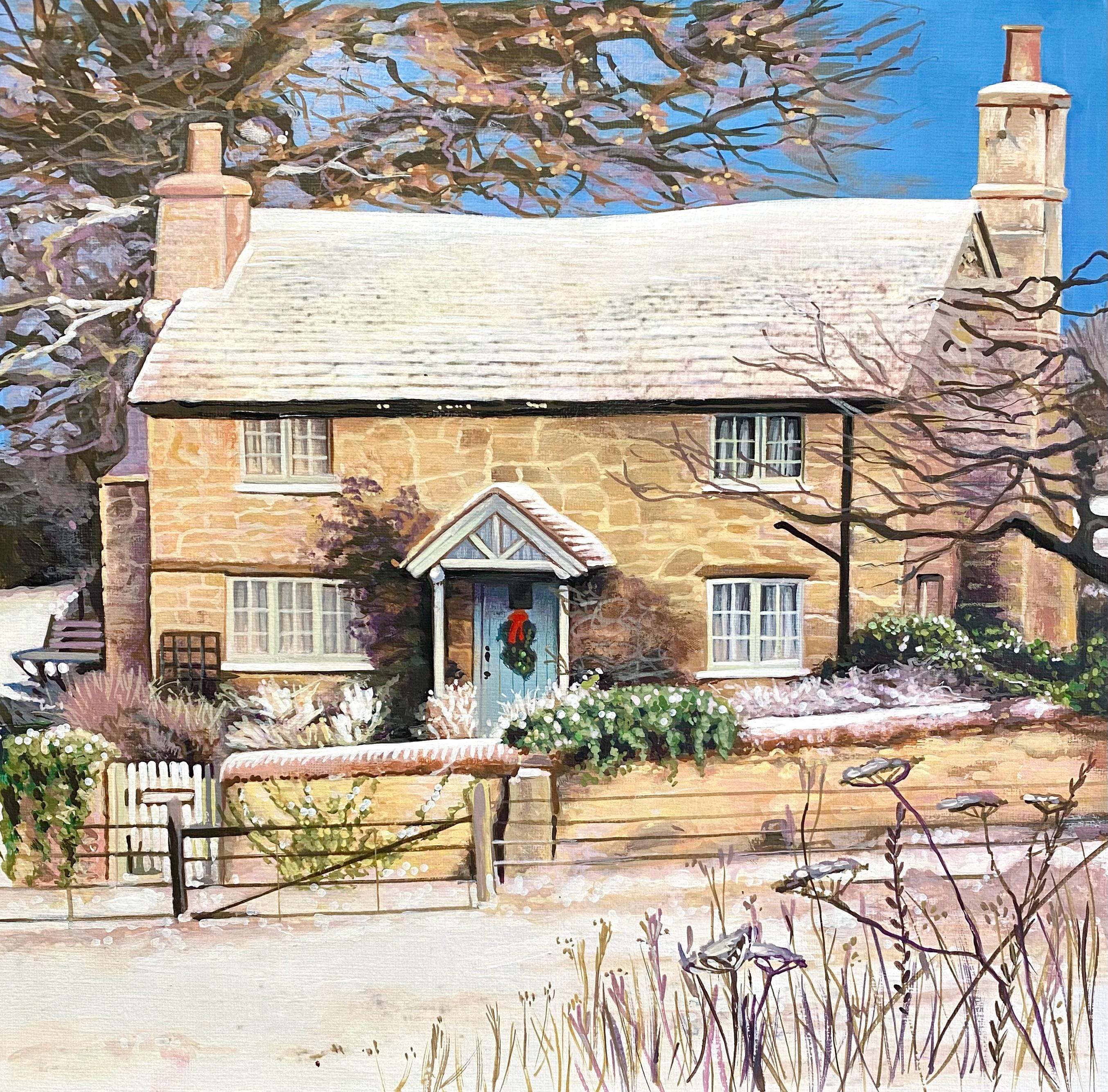 Original Framed Acrylic Painting on Canvas Paper of Rosehill Cottage ...