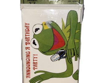 Vintage Hallmark Kermit the Frog Birthday Card Sealed Greeting NOS 1978 New!