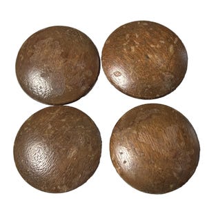 553~ Lot Of Salvaged Vintage Wood Drawer Knobs 1.5" Brown