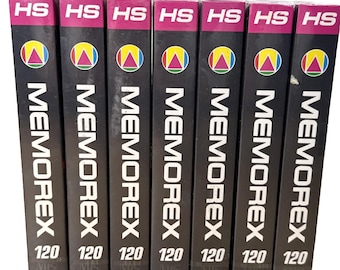 New Memorex HS 120 Blank VHS Tapes Lot of 7