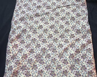 Almohadilla térmica vintage con estampado floral morado, 3 niveles de ajuste, ¡probada y funcionando!