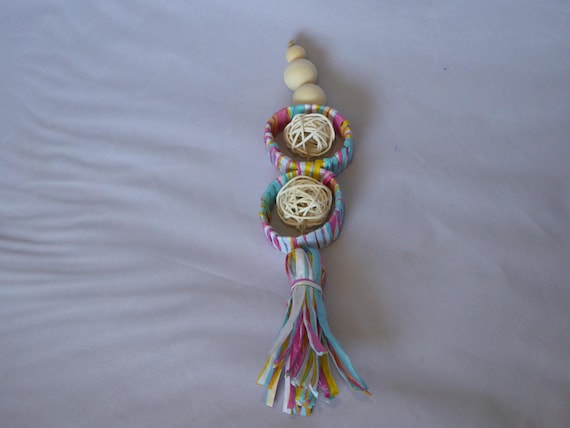 Handmade Bunny Chew Toy — Natural Raffia, Wicker Wood for Rabbits & Small Pets