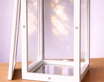 Springende Spinne Gehege 5x5x8 Zoll, 3D gedruckt mit klarem Acryl Terrarium mit voller Frontöffnung