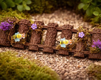 Magnetische boomstambrug voor springspinnen met bloemen en mos, voor springspinnen, 3D-geprint behuizingsdecor