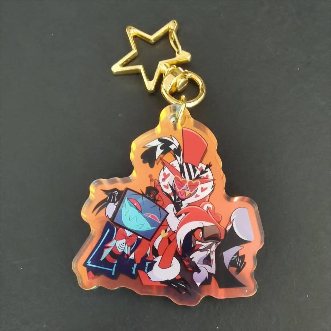 Hazbin Hotel Keychain, Vox Keychain, Alastor Keychain - Etsy