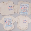 USA 250th Anniversary Shirts Front and Back, Personalized 4th of July Matching Family Outfits, Patriotic America Flag Family Tee