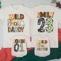 Wild One Matching Family Birthday Shirts, 1st Birthday Shirt, Safari Birthday, Jungle Zoo Animal, Wild 1st Birthday Outfit, Mommy and Me