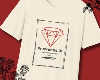 Proverbs 31 Christian Tee, Scripture T-Shirt, Faith Based Shirt, Women's Softstyle Top, Inspirational Apparel