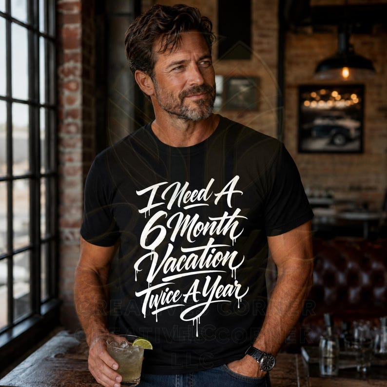 6 Month Vacation Twice A Year Funny Vacation, Burnout Humor, Introvert ...