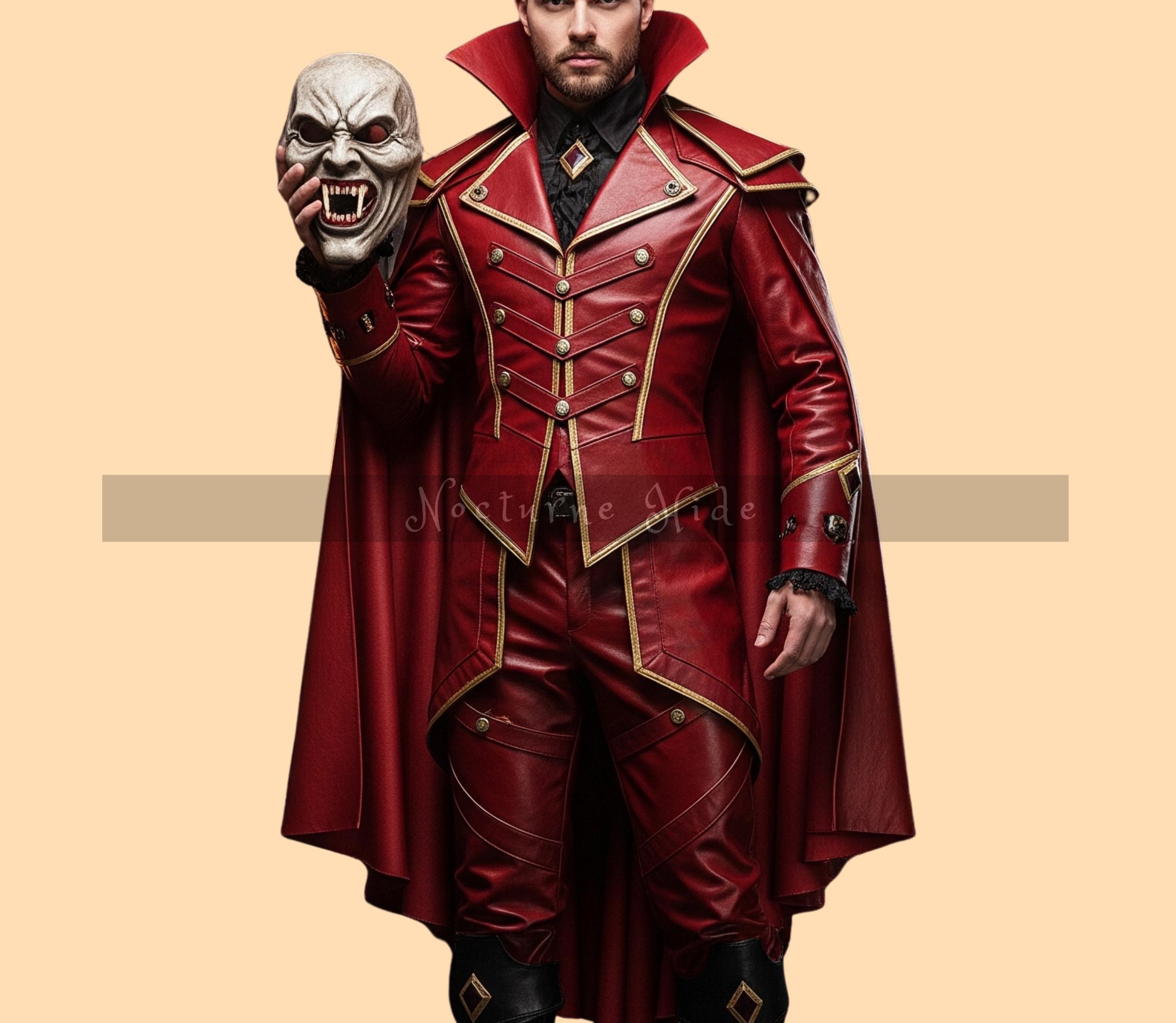 100% Real Leather Drag King Costume| Satanic Fashion Dark Lord