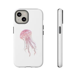 Funda para teléfono con medusas: fundas resistentes y bonitas, regalo para amantes del océano, protector impermeable, decoración marina, estilo veraniego.