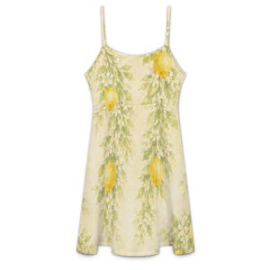 Lemon Blossom Cami Dress, Mediterranean Summer Dress, Resort Vacation Sundress image 19