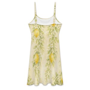 Lemon Blossom Cami Dress, Mediterranean Summer Dress, Resort Vacation Sundress image 18
