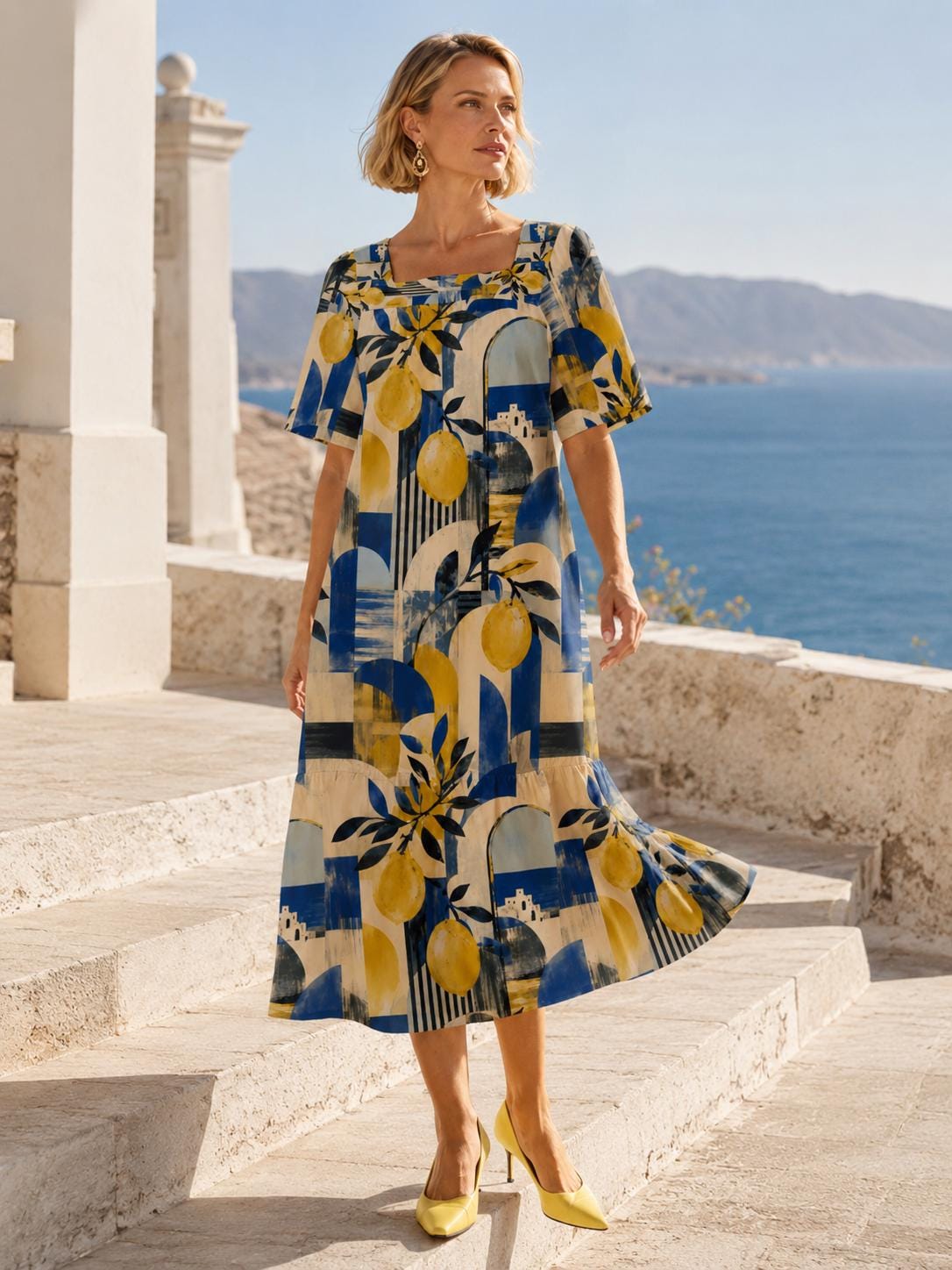 Capri Lemon Dresses - Etsy Finland