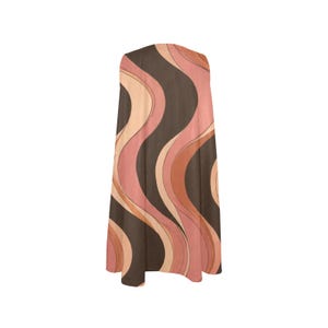 Retro Wave Print A-Line Mini Dress with Pockets image 19