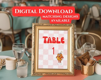 Ready to Pop Baby Shower Table Number Sign: Dirty Soda Printable Download