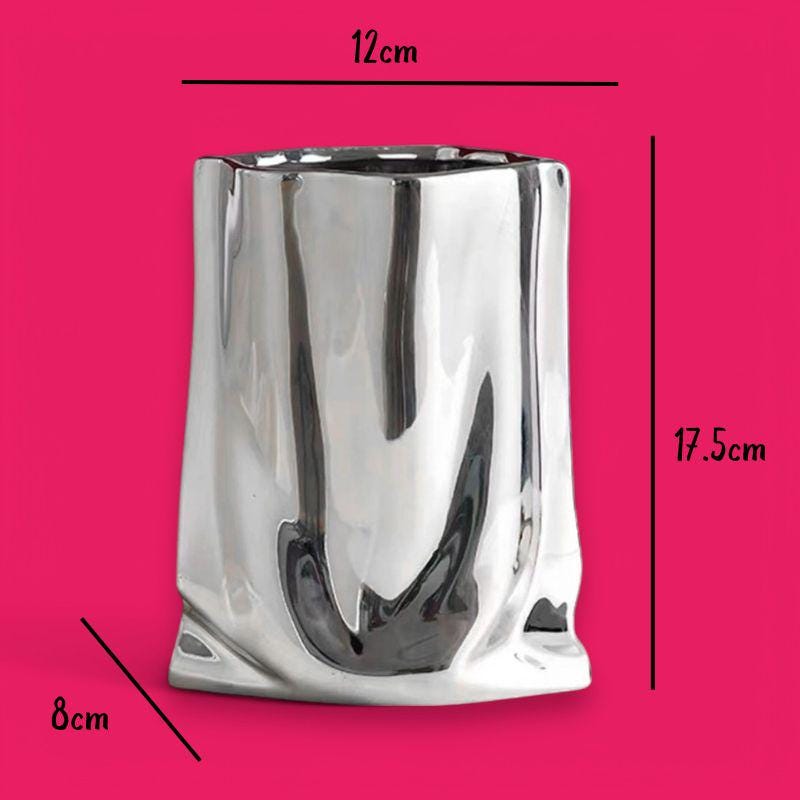 Areaware / BRUSH VASE CHROME 花瓶 Hana Vase - Large - Hana Vase: Wave - Miami – Studio Arhoj Store