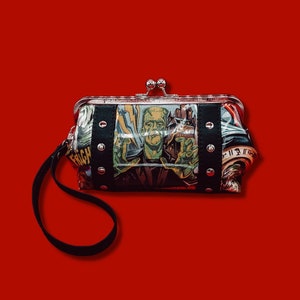 Monster Clutch /  Frankenstein Bag / Dracula / Mummy / Wolfman / Gothic Purse / Horror / Rockabilly / Psychobilly / Halloween