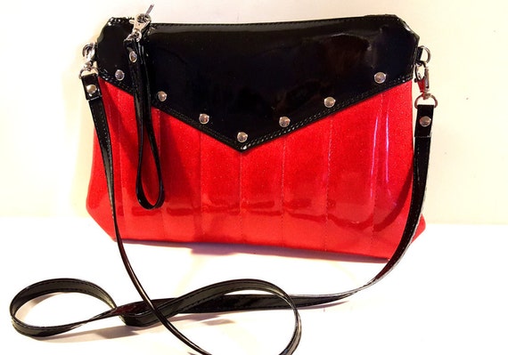 red purse crossbody