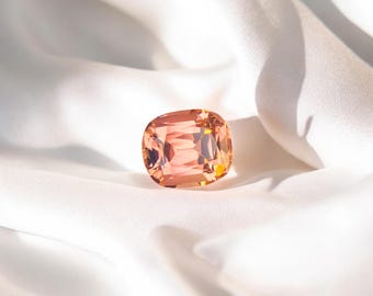 Natural Sunset Tourmaline Cushion Gemstone 2.90 Ct | Untreated Yellow Ring Stone