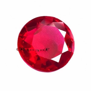 Natural 12-14 CT Round Cut Burma Ruby Pigeon Blood Ruby Loose Gemstone Ideal For High-End Jewelry Like Engagement Rings Jewelry Gemstone