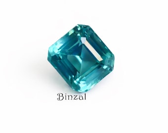 3-4 Carat Neon Blue Paraiba Tourmaline, Radiant Cut Gemstone