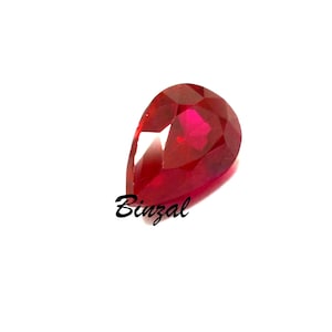Miglior rubino birmano da 4-6 ct, rubino rosso naturale taglio a pera lungo, pietra preziosa sfusa, migliore offerta, pietra portafortuna di luglio, creazione di gioielli con pietre preziose