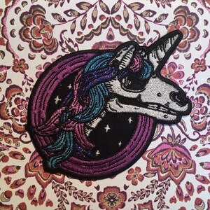 Blank greeting card with Day of the Dead iron-on patch, 3 styles