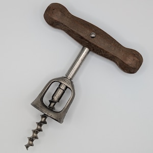 Vintage Corkscrew Wine Bottle Opener – Bell Style A&J Made in USA