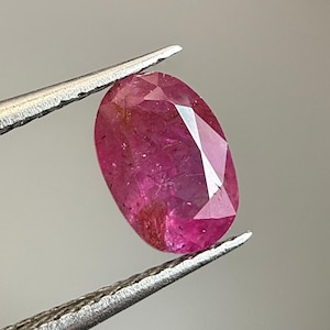 1.10 Carat Natural Ruby Pink Color Top Quality Top Cut Oval From Afghanistan Mine