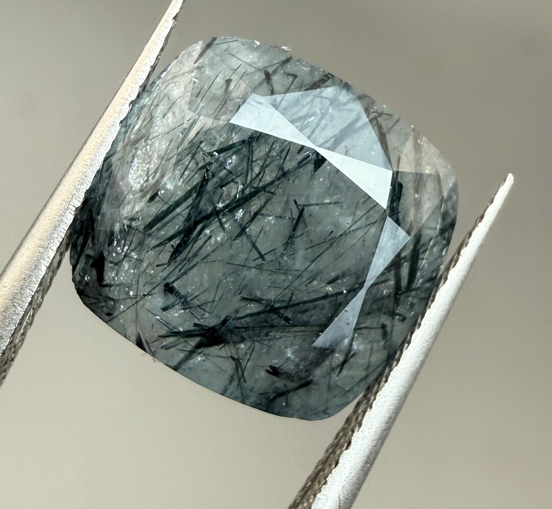 5 Carat Natural Rutile Quartz Color Top Blue Top Cut Fancy From Katlang ...