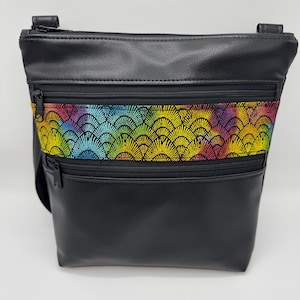 Triple Zip Crossbody Bag, Crossbody Purse, Christmas gift for her