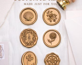 3D Relief Wax Seal Stamp, Custom Logo Personalized Seal, High Definition Laser Engraved Stamp