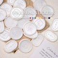 Initial Monogram Wax Seal Stickers, Custom Self-Adhesive Wax Seals for Wedding Invitations and Gift Wrapping