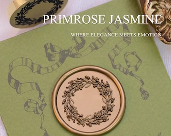 Primrose Jasmine Wax Seal Stamp - for weddings, love letters & graceful elegance gift
