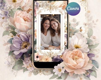 Mother & Daughter Slideshow Video Template with beautiful song  | Photo Collage Animation | Emotional Family Video | Canva Editable