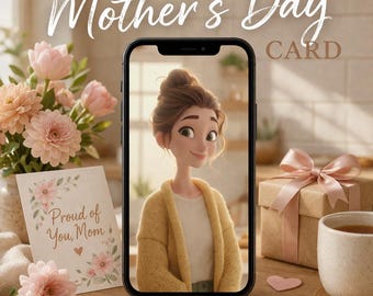 Mother’s Day Rap Video Card | Self Love Mom cartoon| Empowering Song About Proud Mom | Digital Download