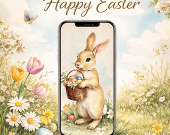 Vintage Easter Greeting Video | Happy Easter Watercolor Animation | Instant Download