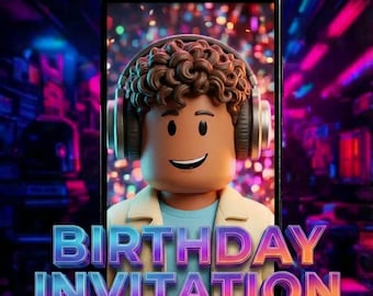 Custom Video Birthday Party Invitation | Personalized Party Invite with music  and voice | Fast Delivery