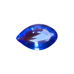 Lab Created Blue Sapphire - Pear Shape - Faceted Cut - Loose Gemstone for Ring, Pendant & Jewelry Making - 25X16X10 mm
