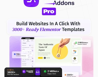 Componenti aggiuntivi essenziali per Elementor – Plugin WordPress – Accesso e aggiornamenti a vita / GPL a vita / Siti web illimitati