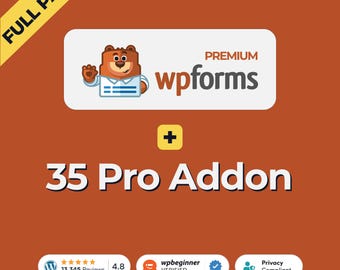 WPForms + Pro Addons, Generatore di moduli drag & drop (download digitale, licenza GPL)