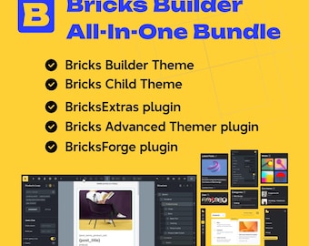 Bricks Builder WordPress Theme Bundle: GPL License, Unlimited Sites (Digital Doơnload)
