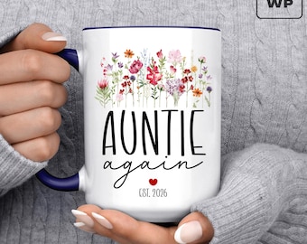 Personalized Auntie Again Mug, Custom Auntie Again Est Mug M0004