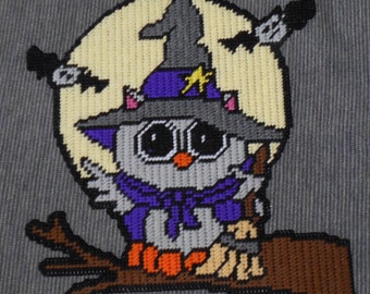Halloween Owl Plastic Canvas Pattern