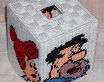 Flintstone Tissue Box Plastic Canvas Pattern