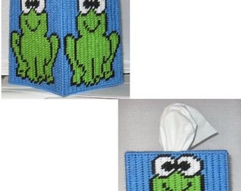 Frog Tissue Box Cover Plastic Canvas Pattern