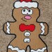Happy Gingerbreadman Plastic Canvas Pattern
