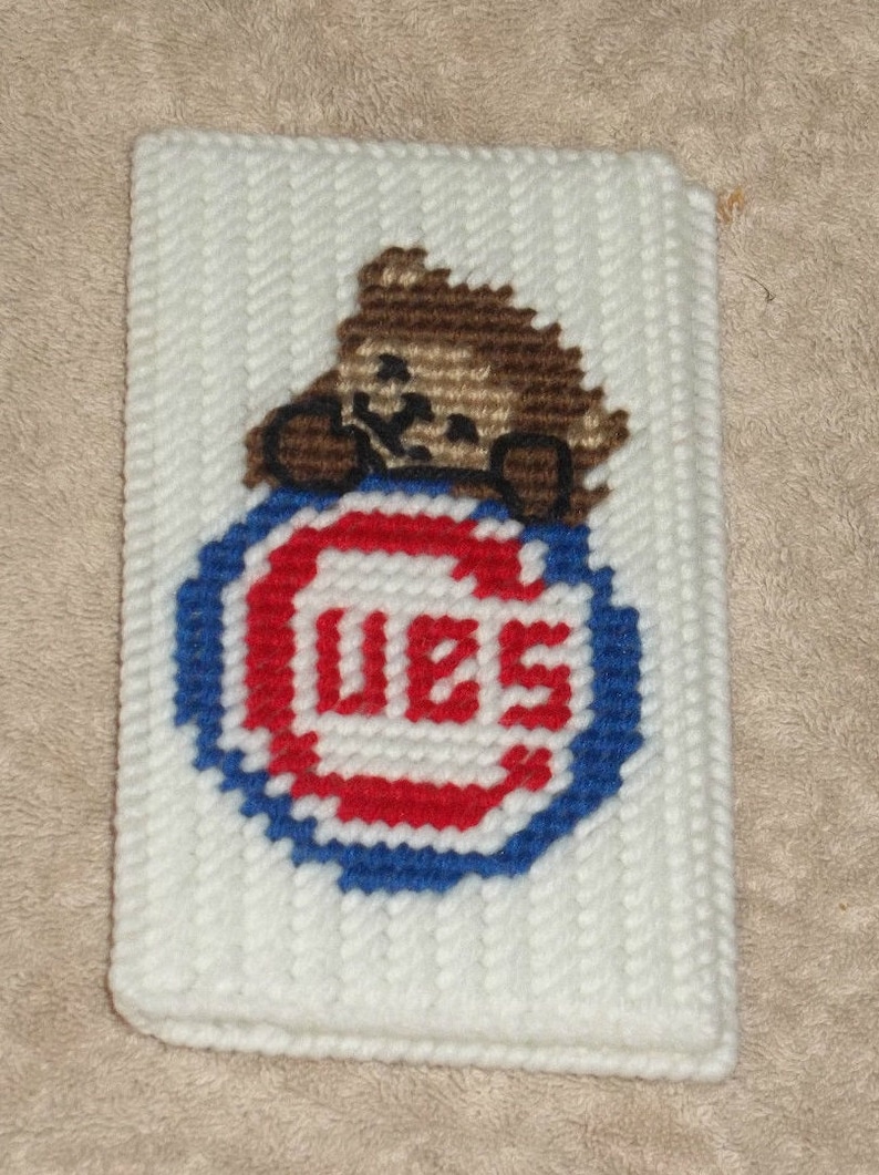Cubs Checkbook Cover Plastic Canvas Pattern Etsy